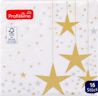 Troslojne salvete - motiv: zvezdana prašina, 33x33cm Profissimo