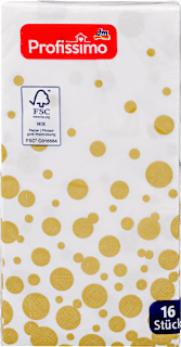 Troslojne salvete - motiv: konfete, 33x33cm Profissimo