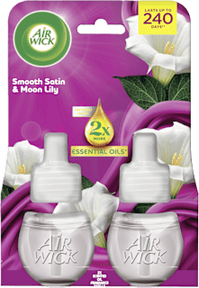 Punjenje za automatski osvježivač prostora Essential Oils – Moon Lily i Smooth Satin, 2 x 19 ml AIR WICK
