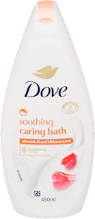 Krémhabfürdő Soothing Caring Bath mandula és hibiszkusz illattal Dove