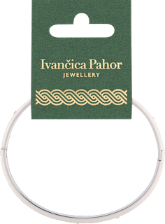 Narukvica od nehrđajućeg čelika – srebrna, cirkoni Ivančica Pahor