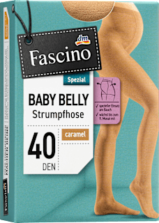 Schwangerschafts-Strumpfhose caramel Gr. 42/44, 40 DEN Fascino