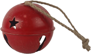 rolnička k zavěšení červená, 6 cm MOREX