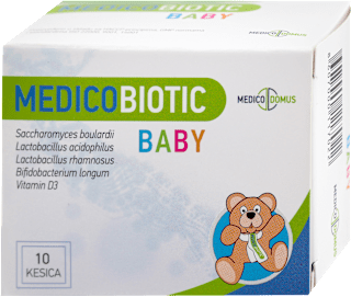 MEDICOBIOTIC BABY probiotik u obliku praha, za odojčad od 4 meseca i malu decu MEDICO DOMUS