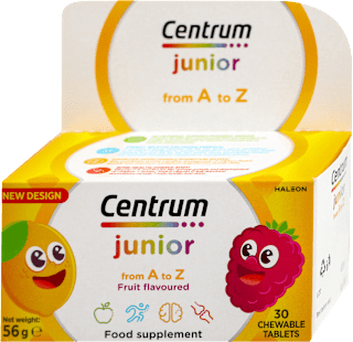 junior from A to Z tablete za žvakanje, 3+ godine, sa zaslađivačima Centrum