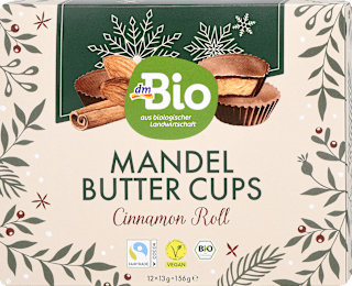 Pralinky s mandľovo-škoricovou náplňou Mandel Butter Cups dmBio