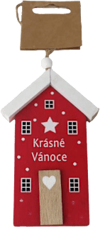 domeček k zavěšení, červený MOREX