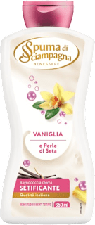 Bagnodoccia crema setificante con vaniglia e perle di seta Spuma di Sciampagna