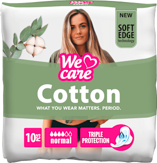 Absorbante normale din bumbac We care