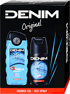 Original férfi tusfürdő és deo spray ajándékcsomag Denim