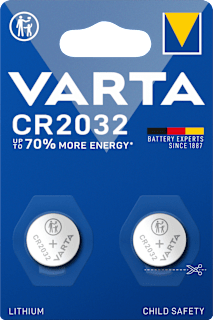 Batterie Knopfzelle CR 2032 Lithium Varta