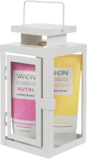 Geschenkset Laterne mit Handcremes (2x75 ml) 3tlg. VANDINI
