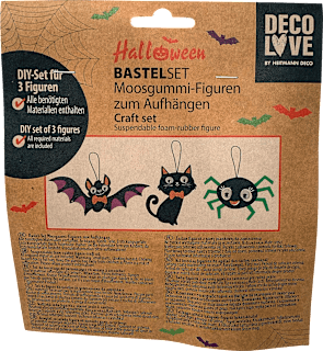Bastelset Halloween Moosgummi-Figuren zum Aufhängen Dekorieren & Einrichten