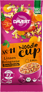 Makaron instant z soczewicą w stylu bolognese Davert