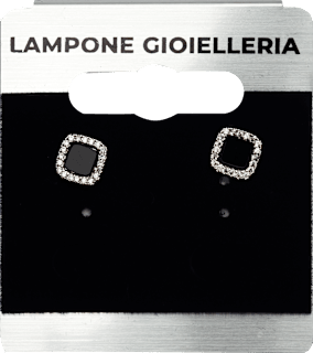 Naušnice s cirkonima Lampone