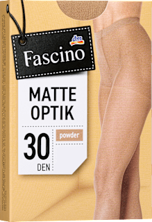 Hlačne nogavice 30 DEN, 46/48, puder Fascino