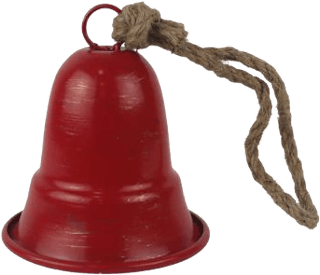 zvonek k zavěšení červený, 6 cm MOREX