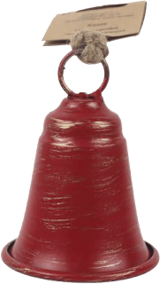 zvonek k zavěšení, červený 8 cm MOREX