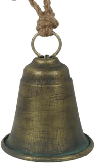 zvonek k zavěšení, zlatý MOREX