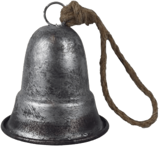 zvonek k zavěšení, stříbrný MOREX