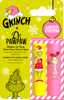 balzám na rty Grinch Peach Pink & Original 2x4 g pure paw paw