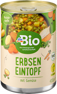 Eintopf Erbsen mit Gemüse dmBio