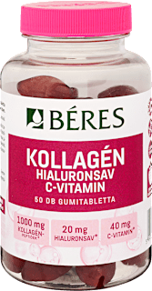 Kollagén, hialuronsav C-vitamin gumivitamin Béres
