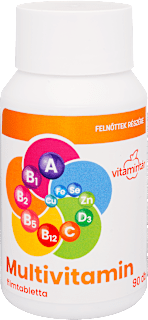 Multivitamin tabletta felnőttek részére Vitamintár