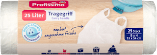 Szagsemlegesítő szemeteszsák fogófüllel, 25 literes Profissimo