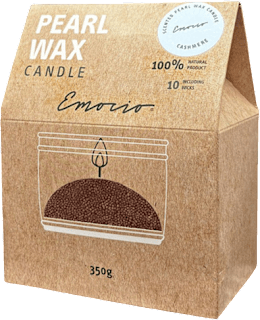 svíčka vonný sypaný vosk Cashmere červený + 10 ks knotů Emocio