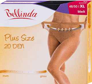 punčochové kalhoty Plus Size, 48/50, černé Bellinda