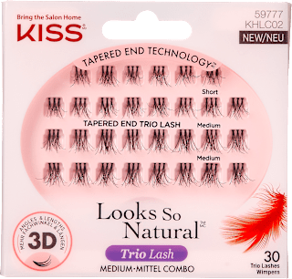 umělé řasy Looks so Natural Trio Lashes KISS