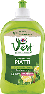 Vert Ecodetergente Piatti Limone e Basilico CHANTECLAIR