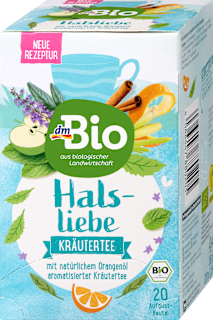 Biljni čaj aromatiziran uljem naranče - Halslieb, 20 x 1,8 g dmBio