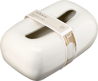 Taschentuchbox aus Keramik, offwhite dm home