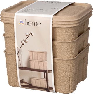Aufbewahrungsbox-Set aus Pappe, natur dm home