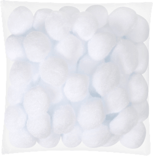 Stoffschneebälle Dekorieren & Einrichten