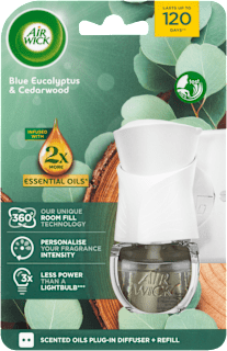 elektrický osvěžovač vzduchu strojek a náplň eukalyptus a cedrové dřevo AIR WICK