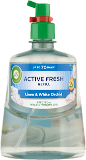 Active Fresh náplň na vodní bázi do automatického difuzéru prádlo a bílá orchidej AIR WICK