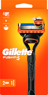 Aparat de ras Fusion5, maner + 2 rezerve Gillette