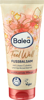 Fußbalsam Feel Well mit Litsea Cubeba & Aprikosenkernöl Balea