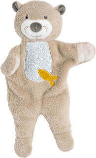 Handpuppe Otter, beige fehn