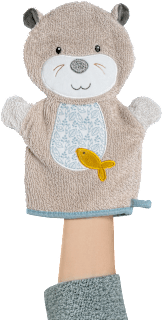 Waschhandschuh Otter, beige fehn