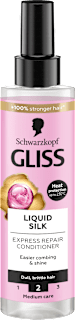 Regenerator za kosu u spreju Express Liquid Silk Schwarzkopf GLISS