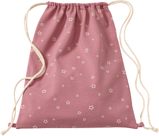 Turnbeutel mit Sternen-Muster, rosa, 40 x 32 cm ALANA