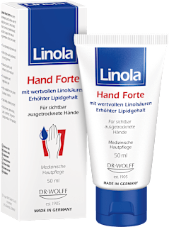 Linola Hand Forte Creme mit wertvollen Linolsäuren, erhöhter Lipidgehalt Linola