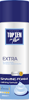Пяна за бръснене за чувствителна кожа TOP TEN