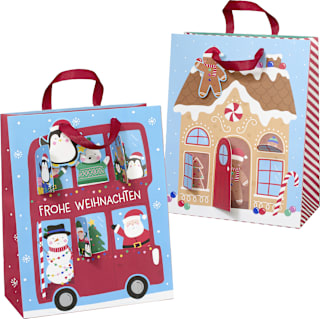 Коледна торбичка 3D, размер maxi, различни цветове/мотиви Profissimo