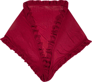 Pončo s detaljima - Wine Red PURSET