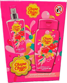 Set de baie cadou cu aromă de căpșuni  Chupa Chups